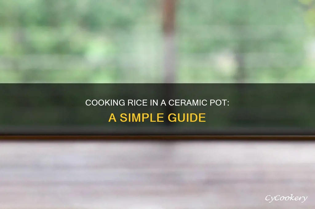 how to cook rice in ceramic pot