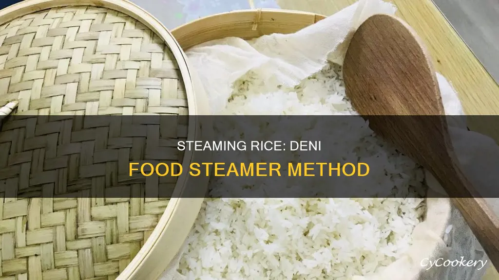 how to cook rice in deni food steamer