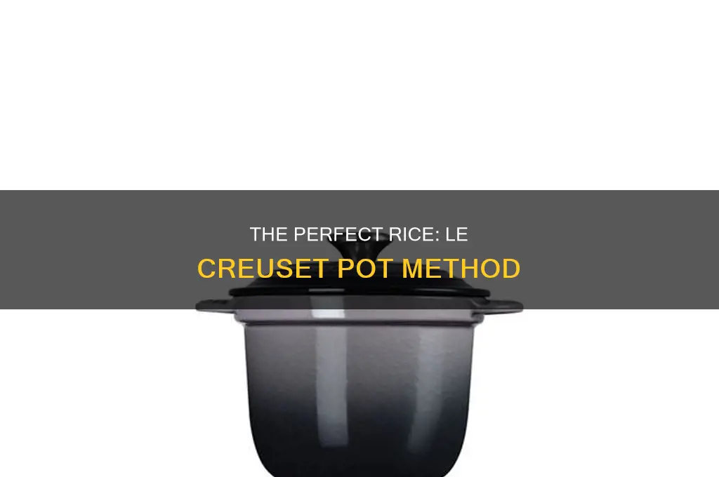 how to cook rice in le creuset pot
