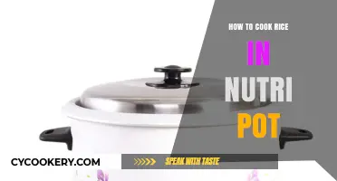 The Perfect Rice: Nutri Pot Cooking Guide