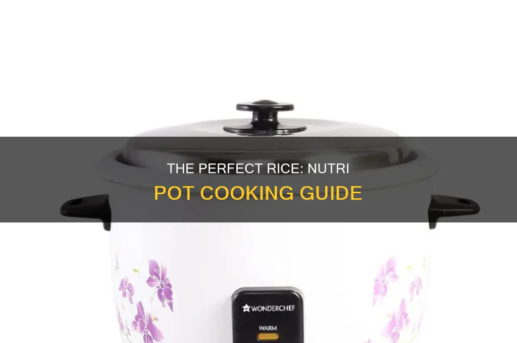 how to cook rice in nutri pot