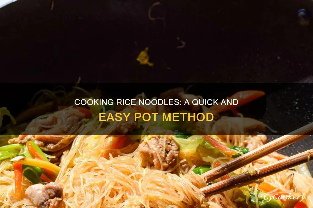 how to cook rice noodles in a pot