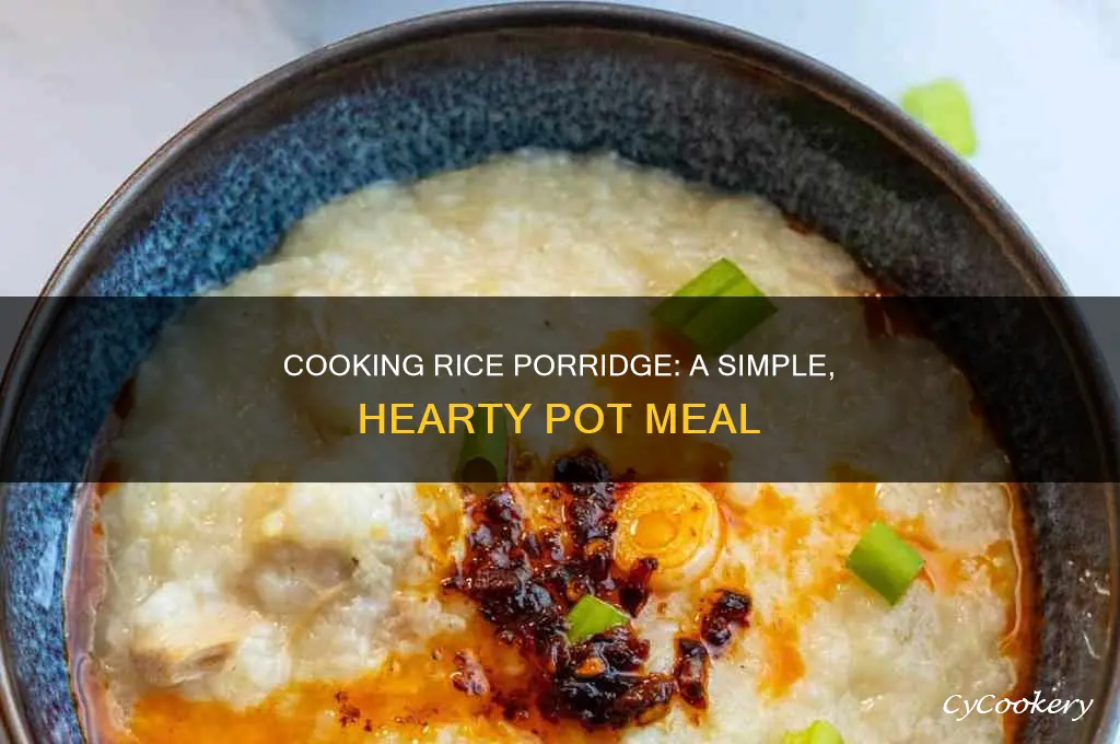 how to cook rice porridge in a pot