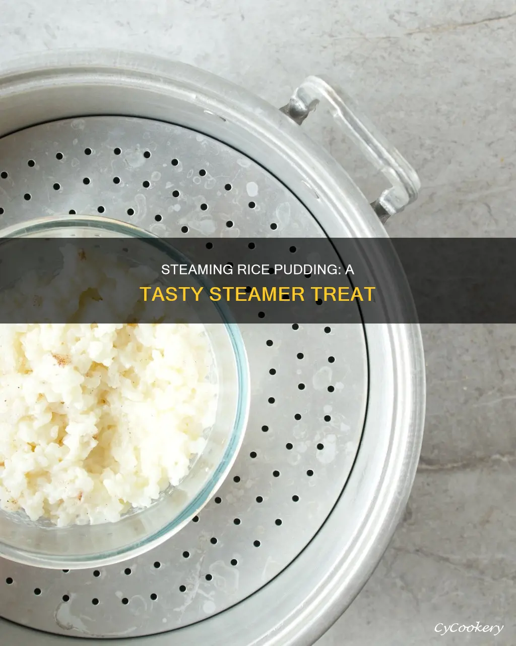 how to cook rice pudding in a steamer