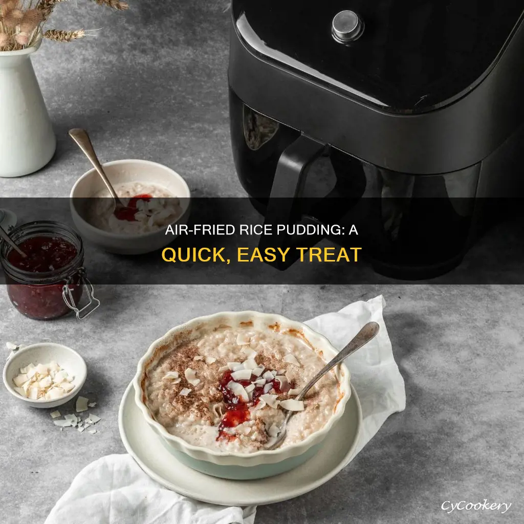 how to cook rice pudding in air fryer