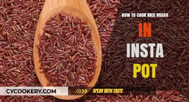Insta Pot Rice Rosso: A Quick, Easy, and Delicious Recipe