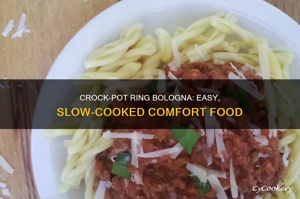 how to cook ring bologna in a crock pot