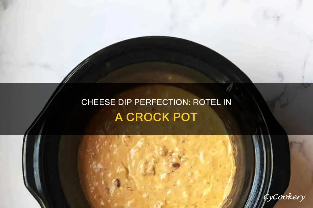 how to cook rotel cheese dip in crock pot