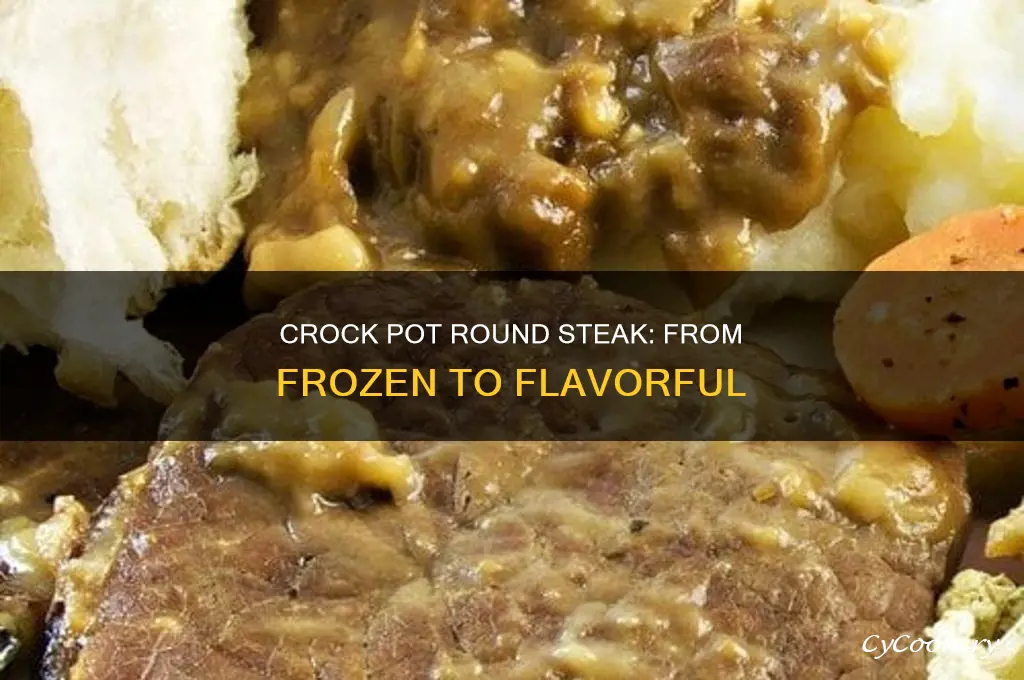 how to cook round steak frozen in crock pot
