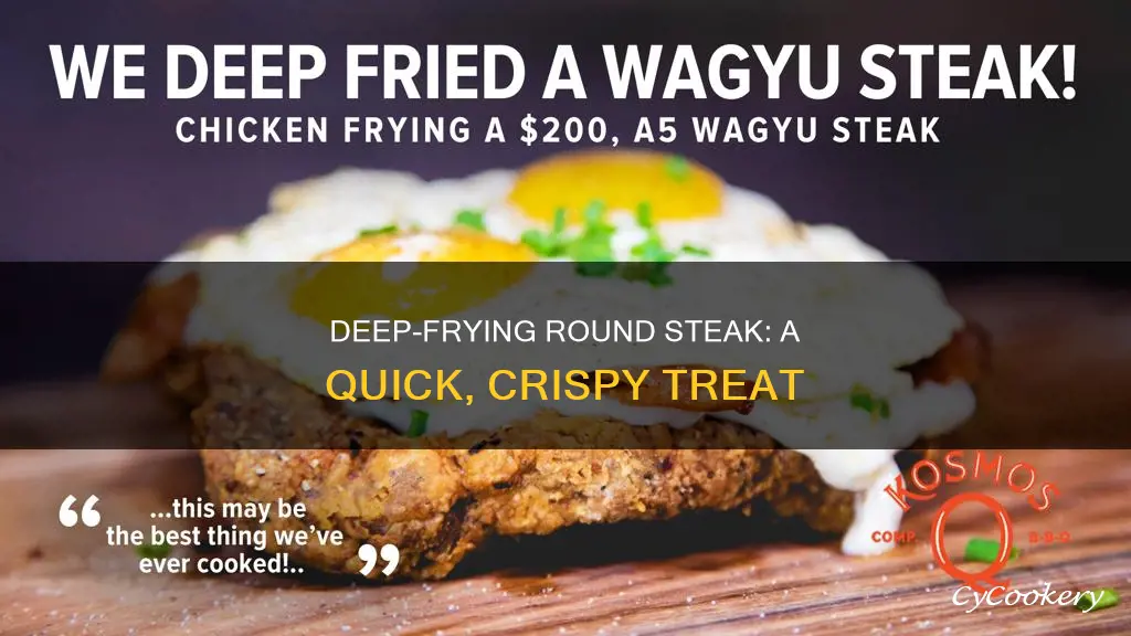 how to cook round steak in a deep fryer