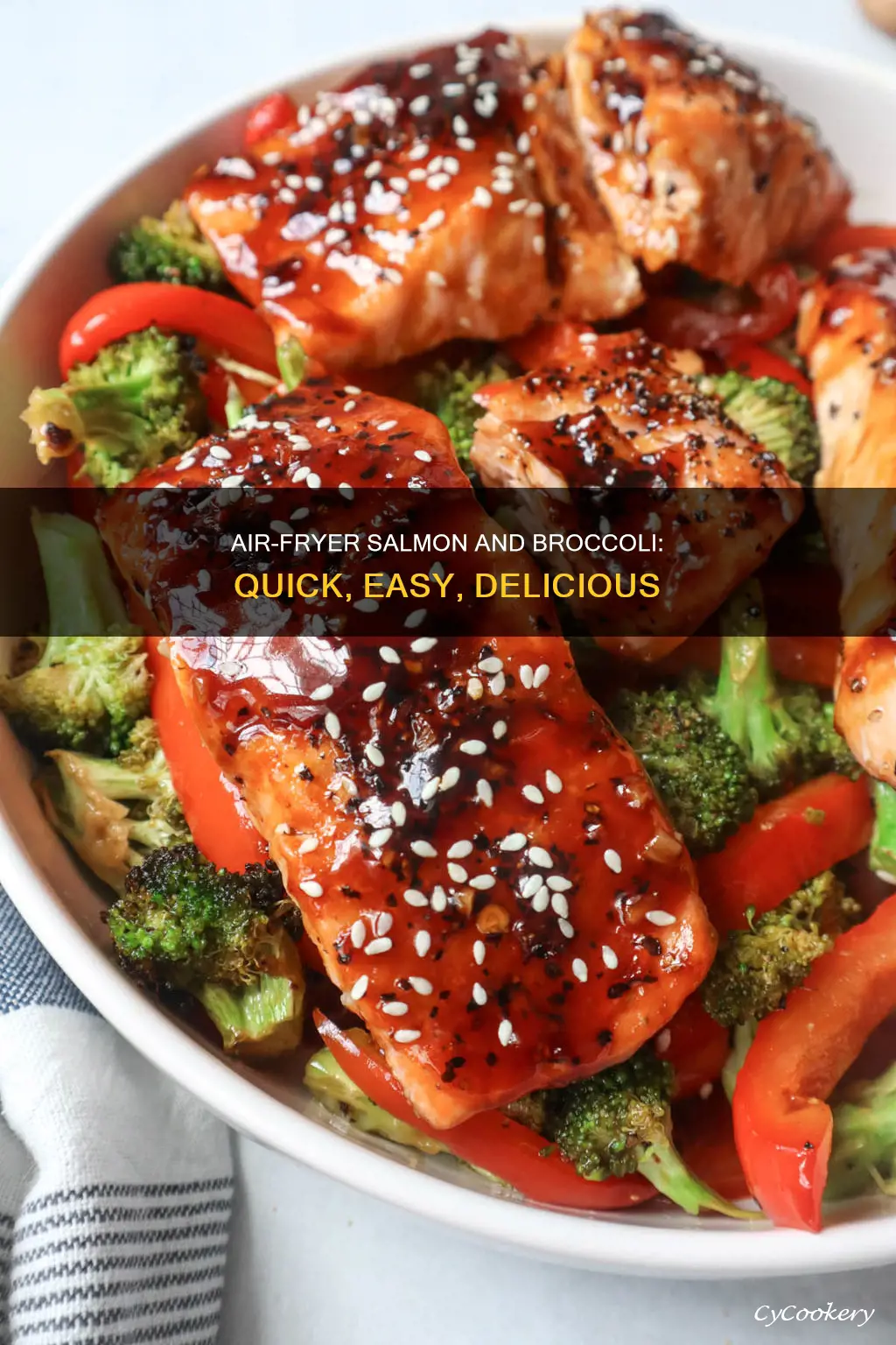 how to cook salmon and broccoli in air fryer