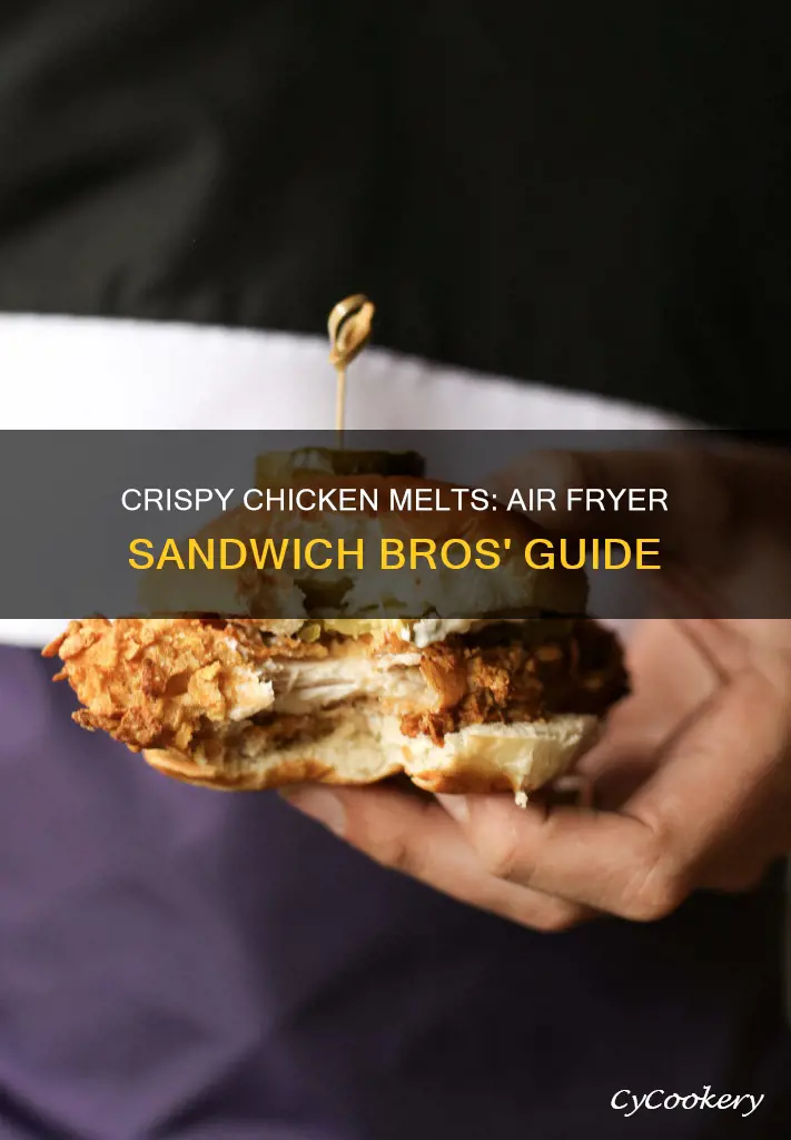 how to cook sandwich bros chicken melts in air fryer