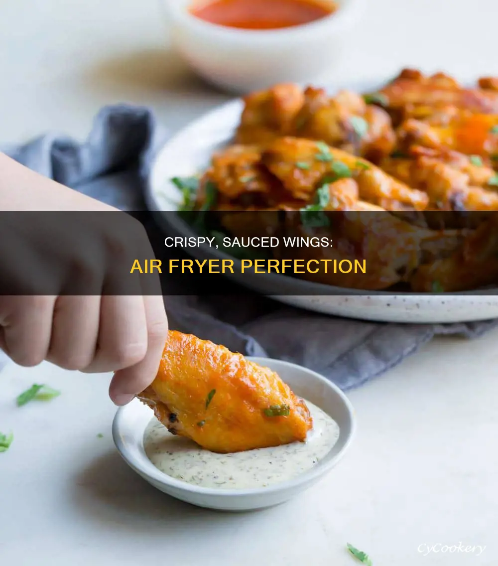 how to cook sauced wings in air fryer