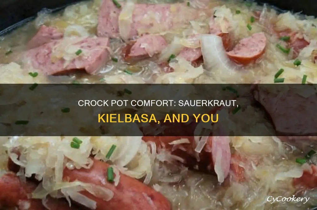 how to cook sauerkraut and kielbasa in a crock pot