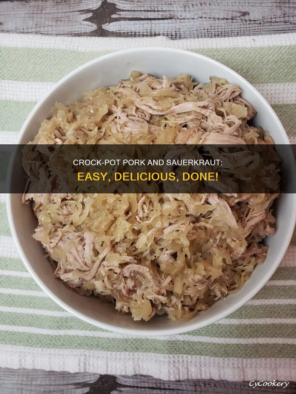 how to cook sauerkraut and pork in a crock pot