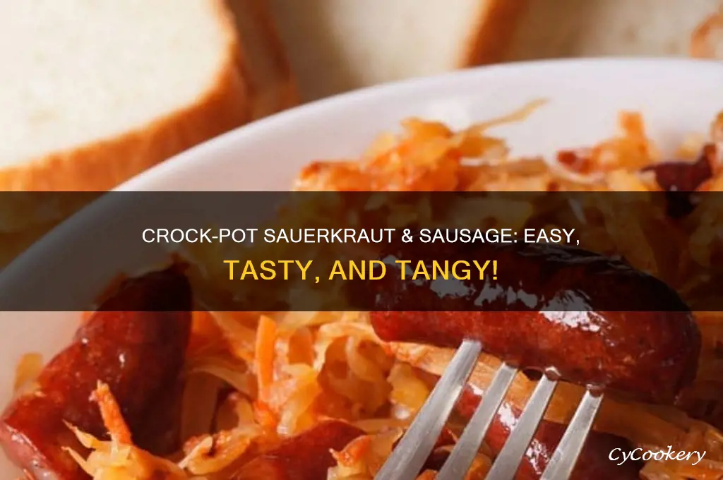 how to cook sauerkraut and sausage in a crock pot