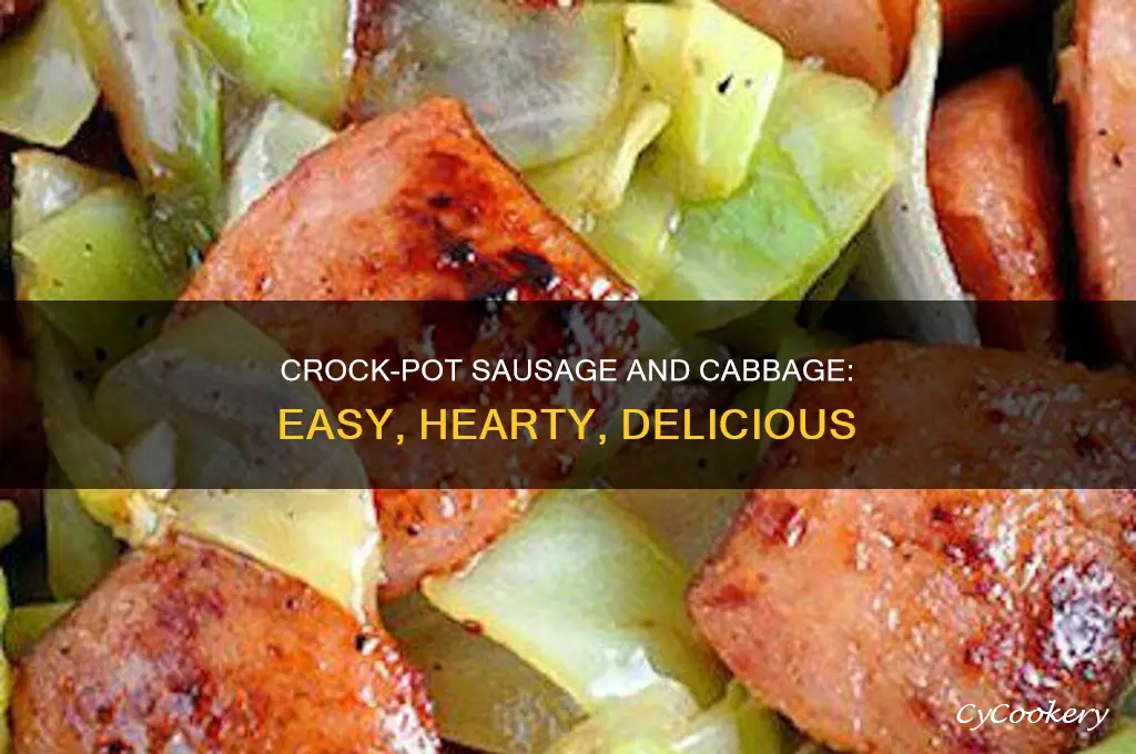 how to cook sausage and cabbage in crock pot