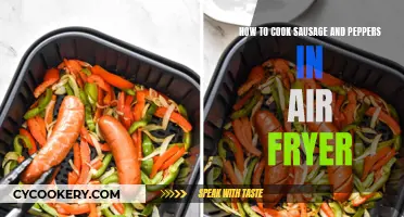 Crispy Sausage and Pepper Delight: Air Fryer Magic