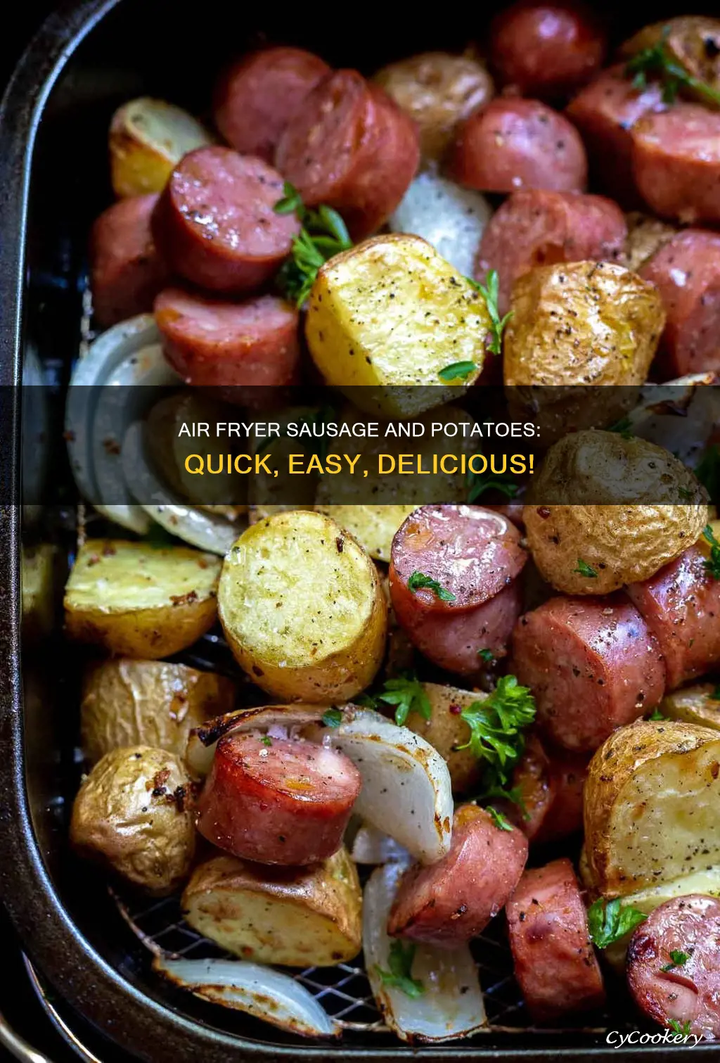 how to cook sausage and potatoes in air fryer