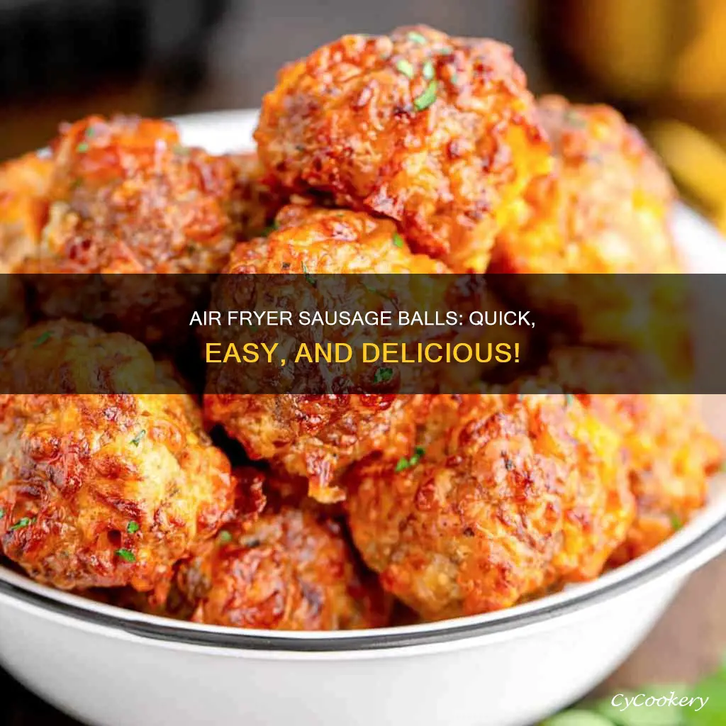 how to cook sausage balls in air fryer