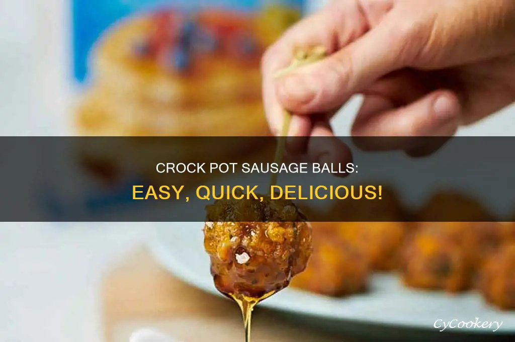 how to cook sausage balls in crock pot
