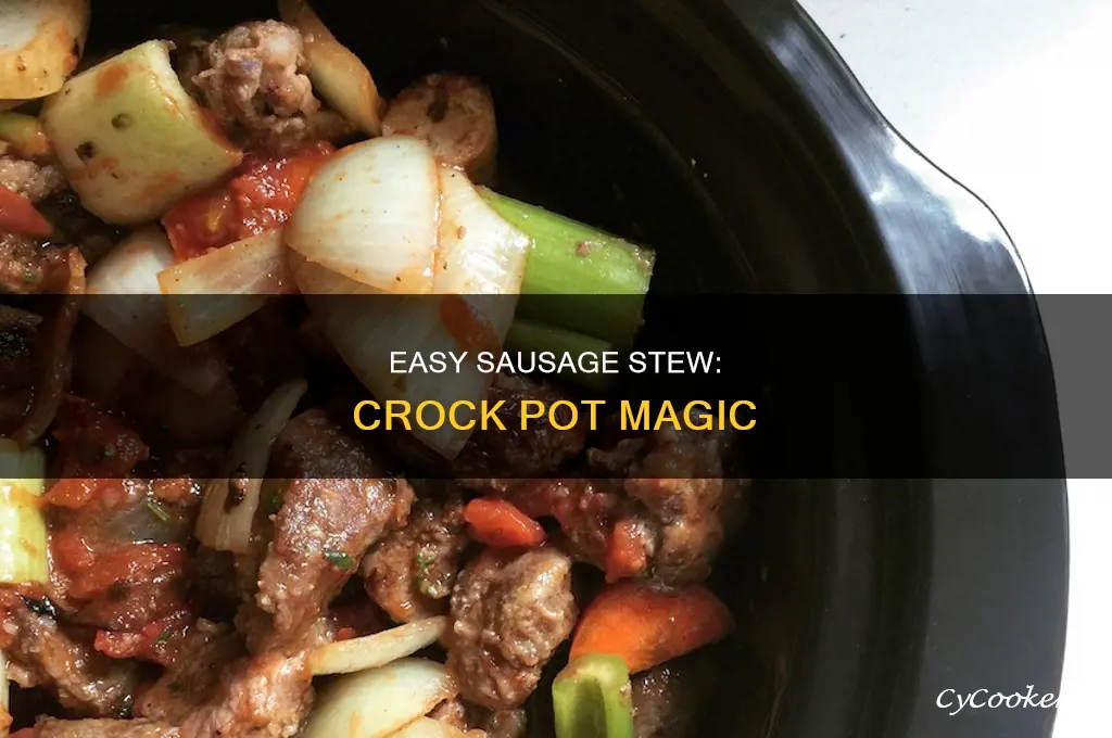 how to cook sausage in crock pot add watee
