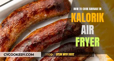 Cooking Sausage in a Kalorik Air Fryer: A Quick Guide