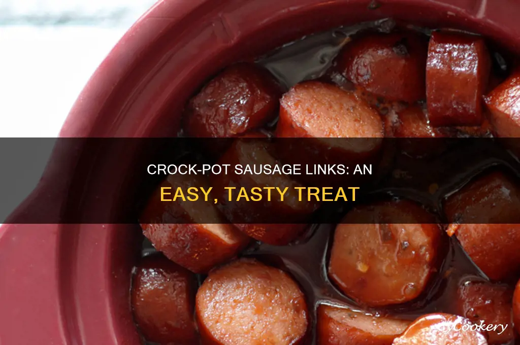 how to cook sausage links in a crock pot