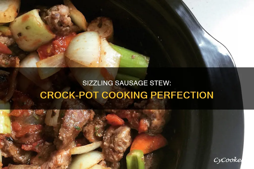 how to cook sausage stew in a crock pot