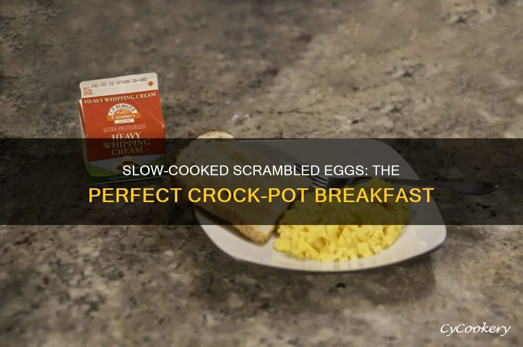 how to cook scrambled eggs in a crock pot