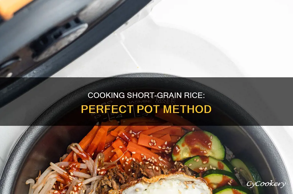 how to cook short grain rice in a pot