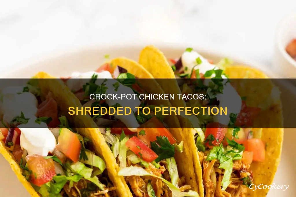 how to cook shredded chicken for tacos in crock pot