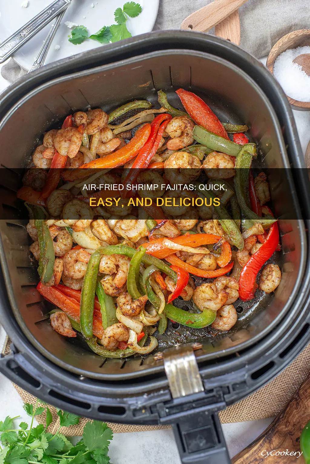 how to cook shrimp fajitas in air fryer