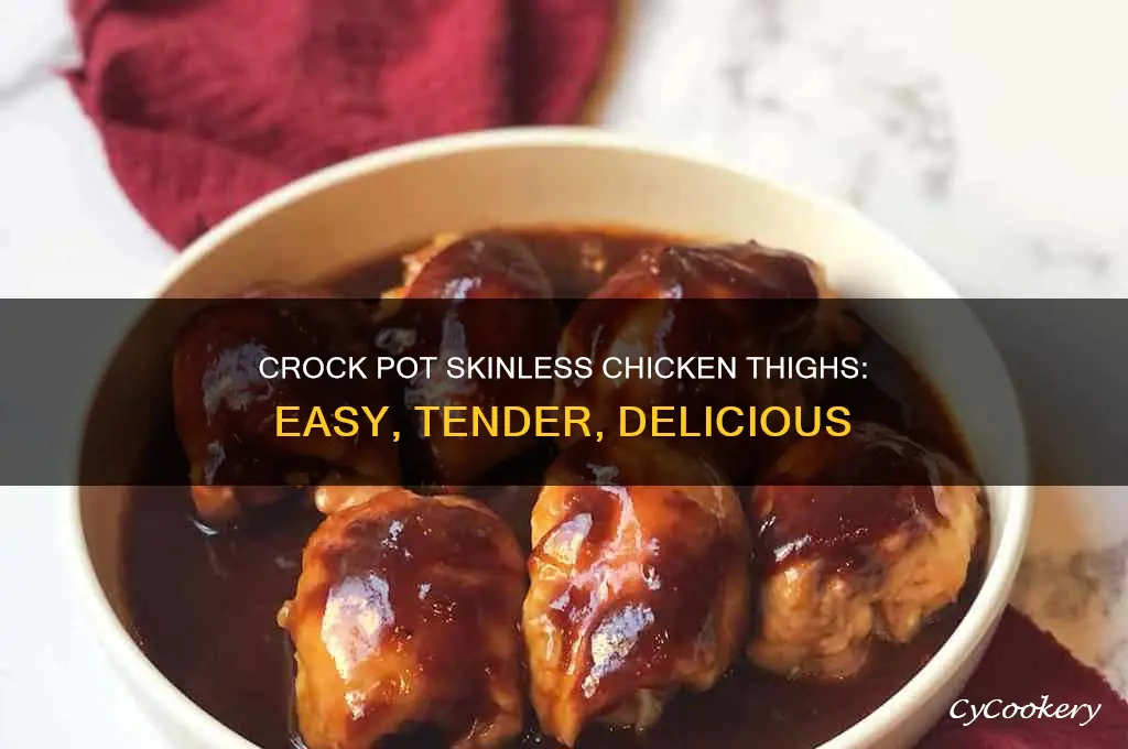how to cook skinless chicken thighs in crock pot