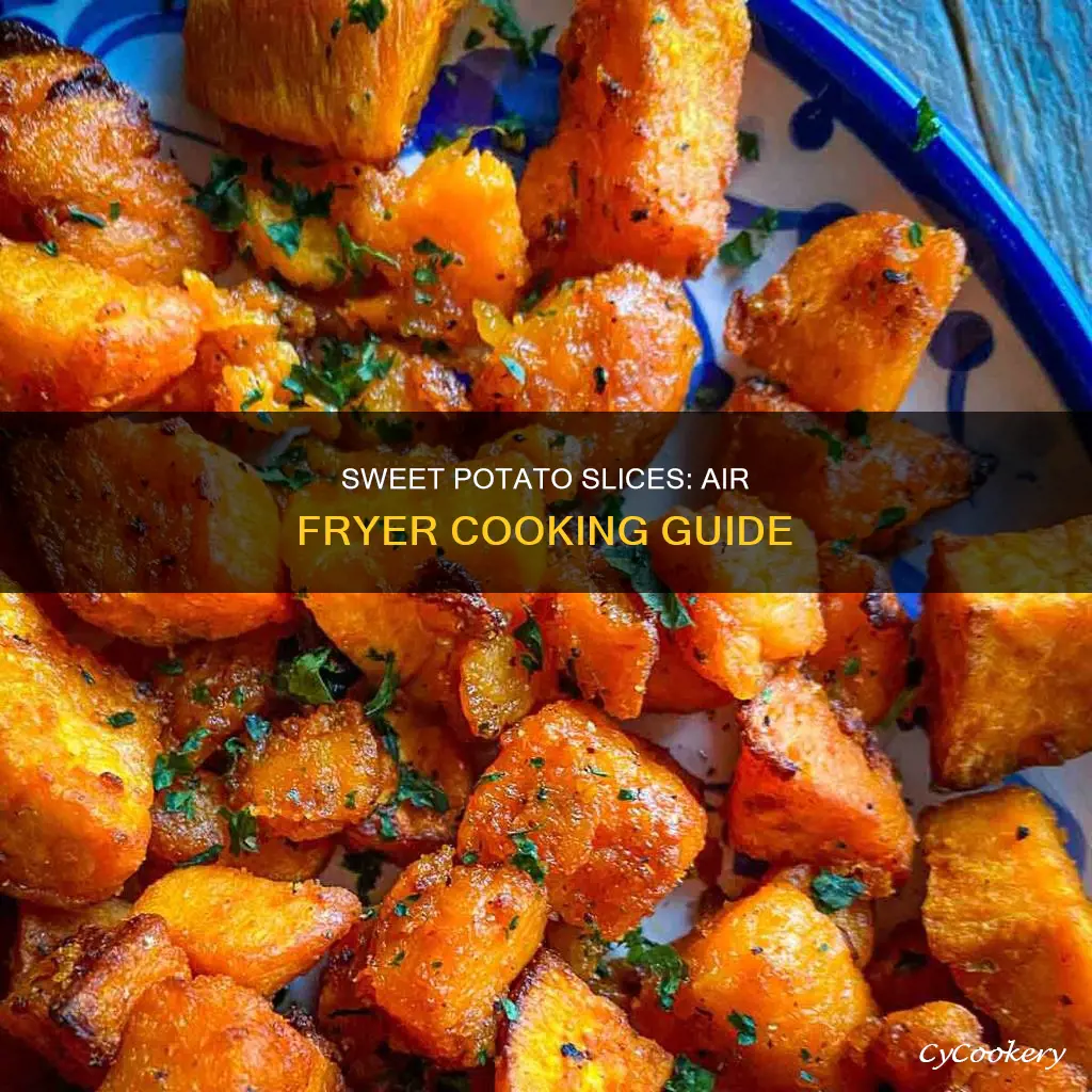 how to cook sliced sweet potatoes in air fryer