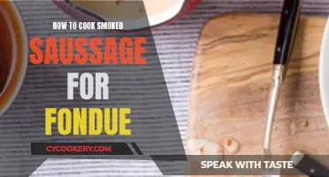 Smoked Sausage Fondue: A Quick, Tasty Treat