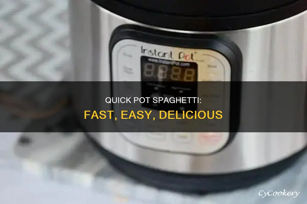 how to cook spaghetti in a power quick pot