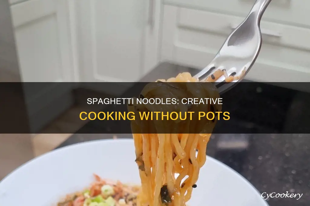 how to cook spaghetti noodles without a pot