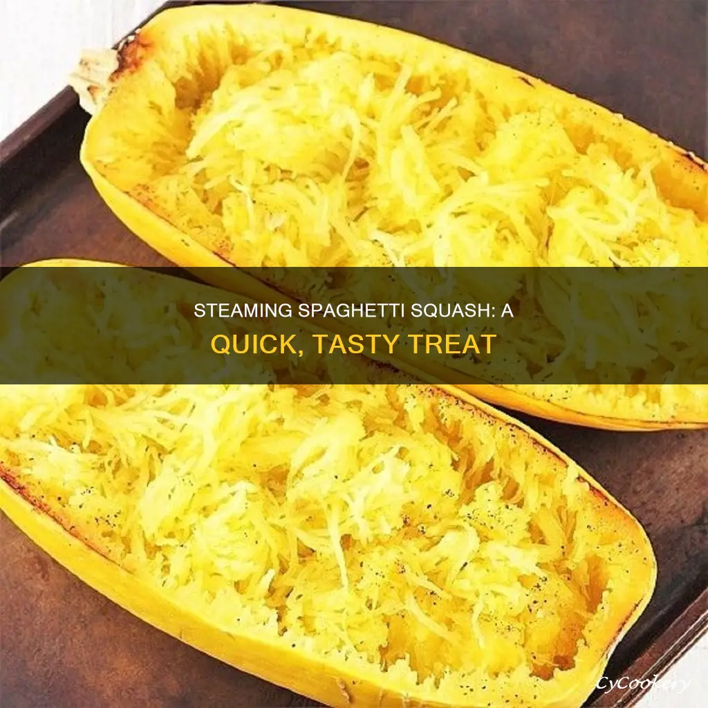 how to cook spaghetti squash in steam oven