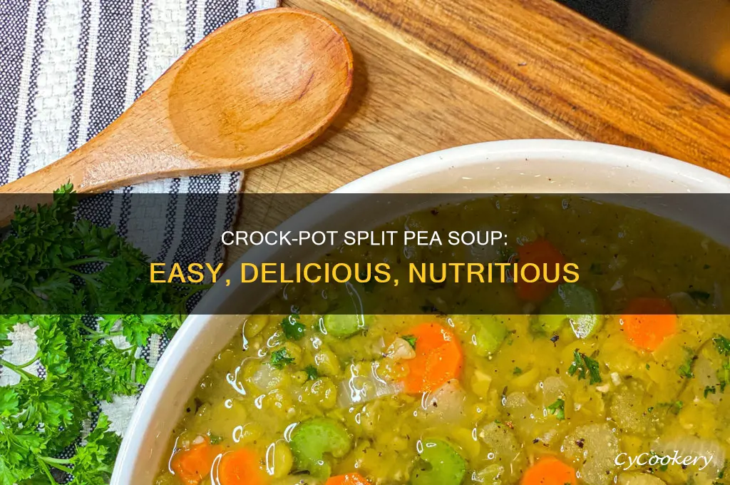 how to cook split pea soup in a crock pot