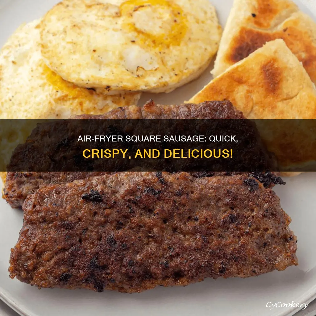 how to cook square sausage in air fryer