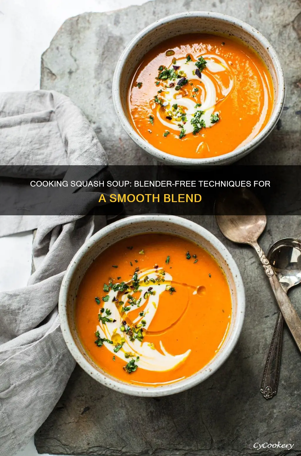 how to cook squash soup without blender