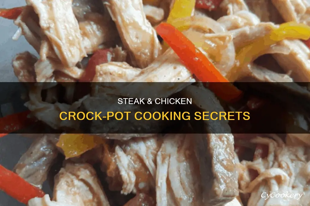how to cook steak chicken tips in a crock pot