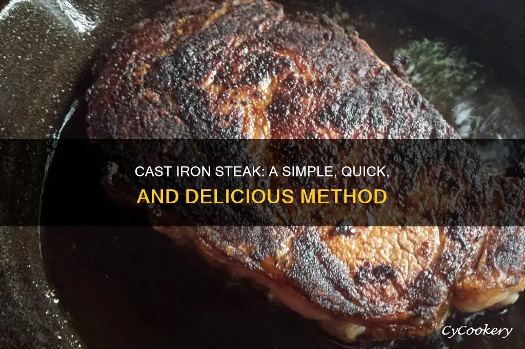 how to cook steak in a cast iron pot