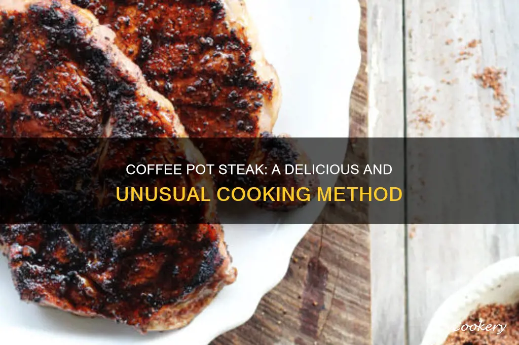 how to cook steak in a coffee pot