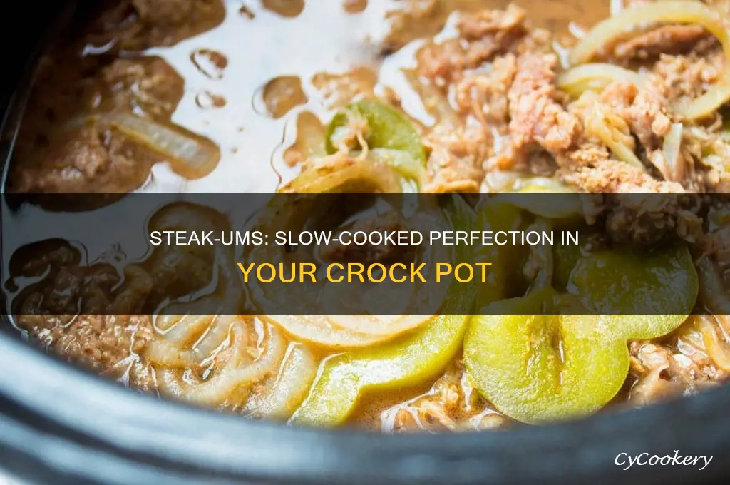 how to cook steak ums in crock pot