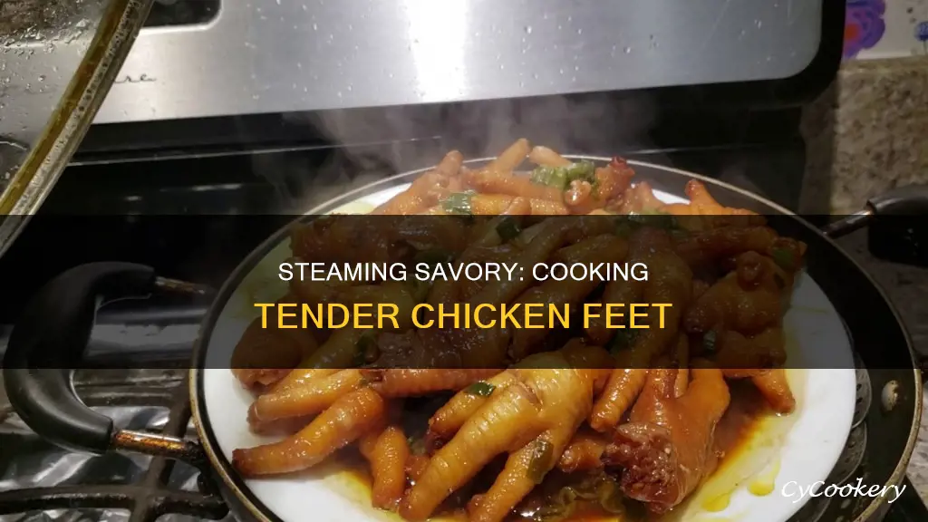 how to cook steam chicken feet