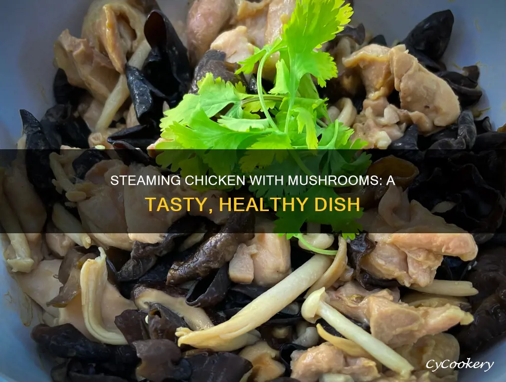 how to cook steam chicken with mushroom