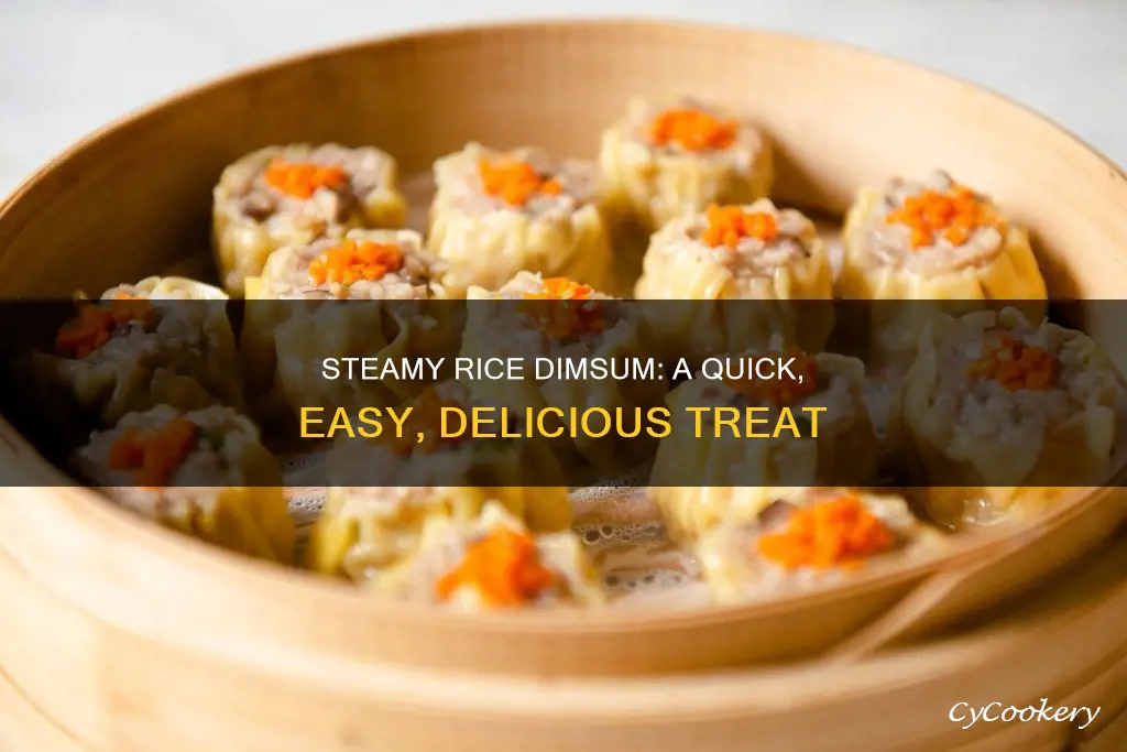 how to cook steam rice dimsum