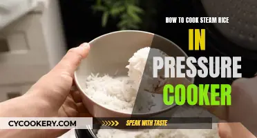 Steamy Rice: Pressure Cooker Perfection